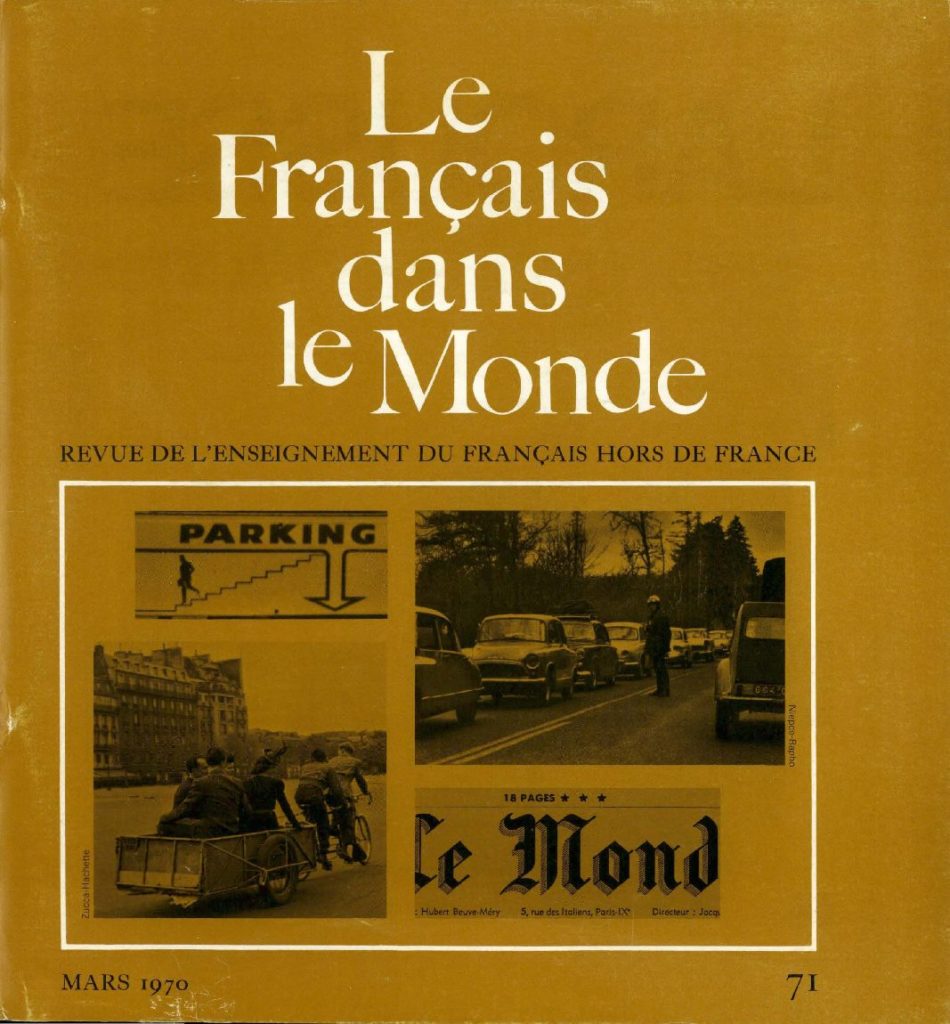 Le français dans le monde 71