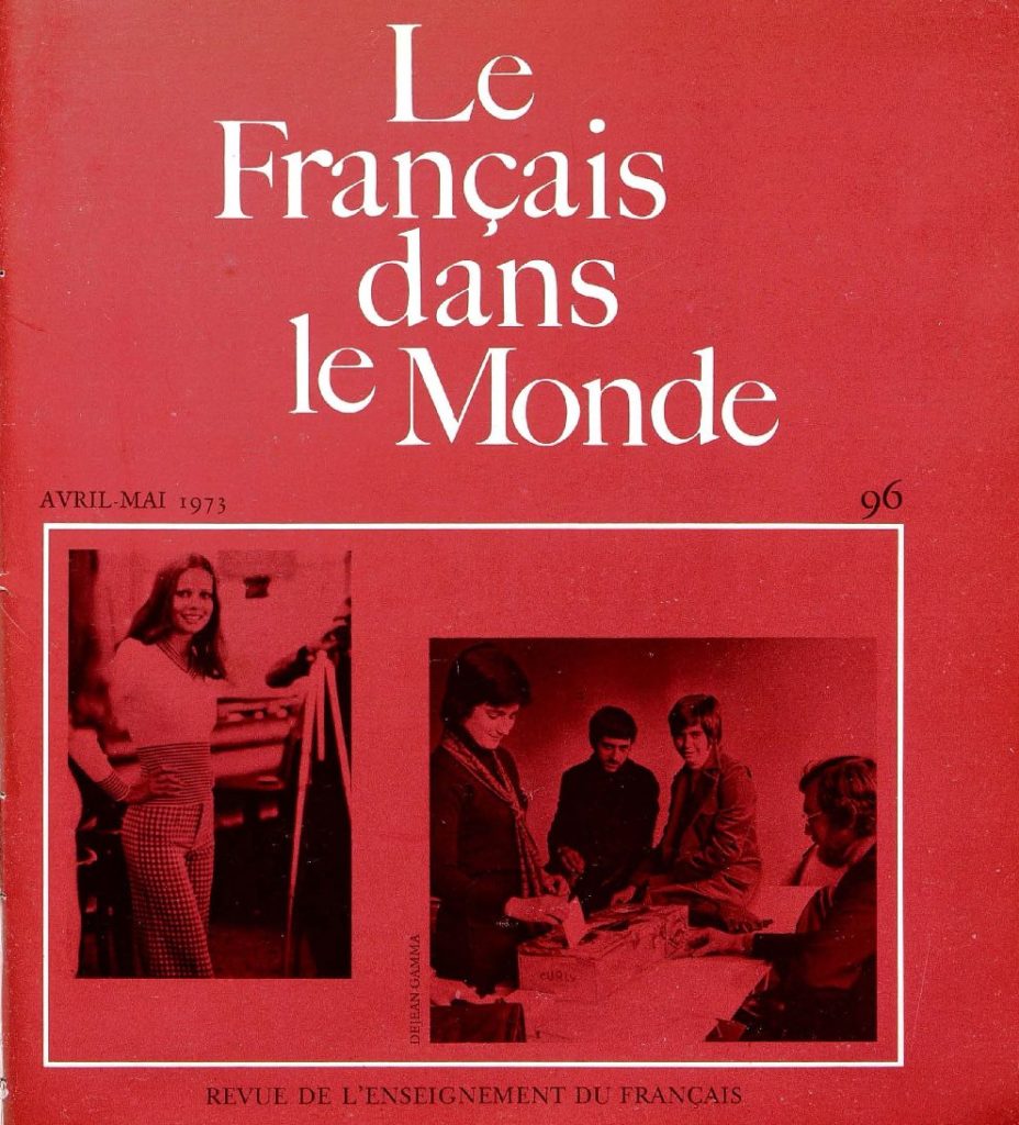 Le français dans le monde 96