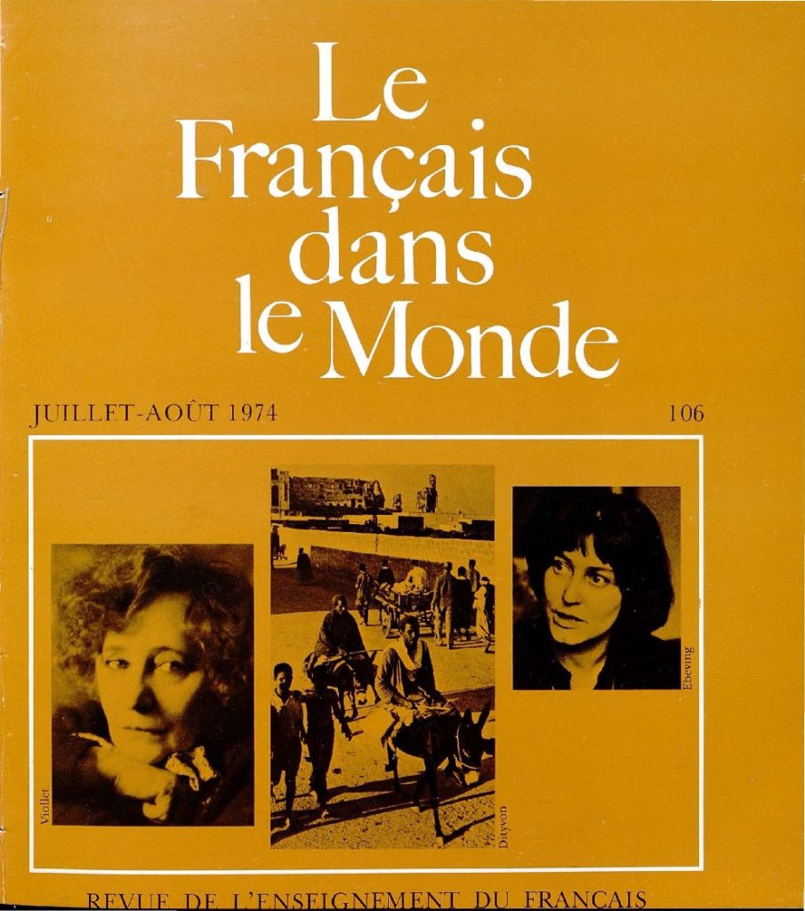 Le français dans le monde 106