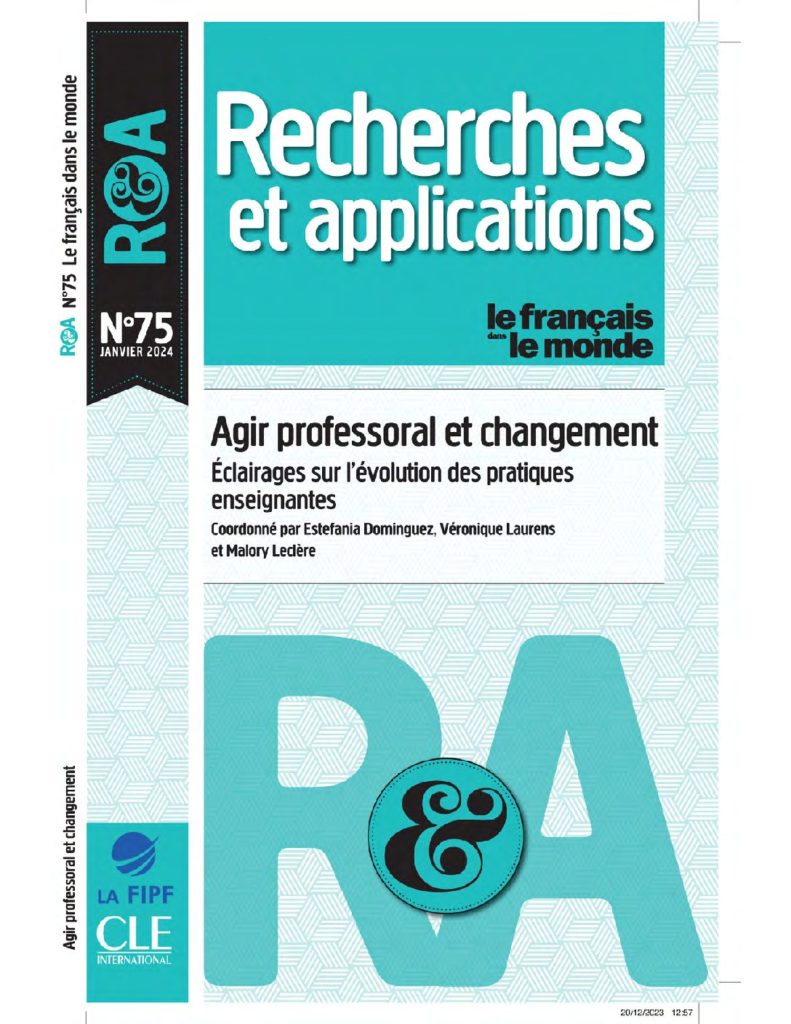 Agir professoral et changement : éclairages sur l’évolution des pratiques enseignantes 75